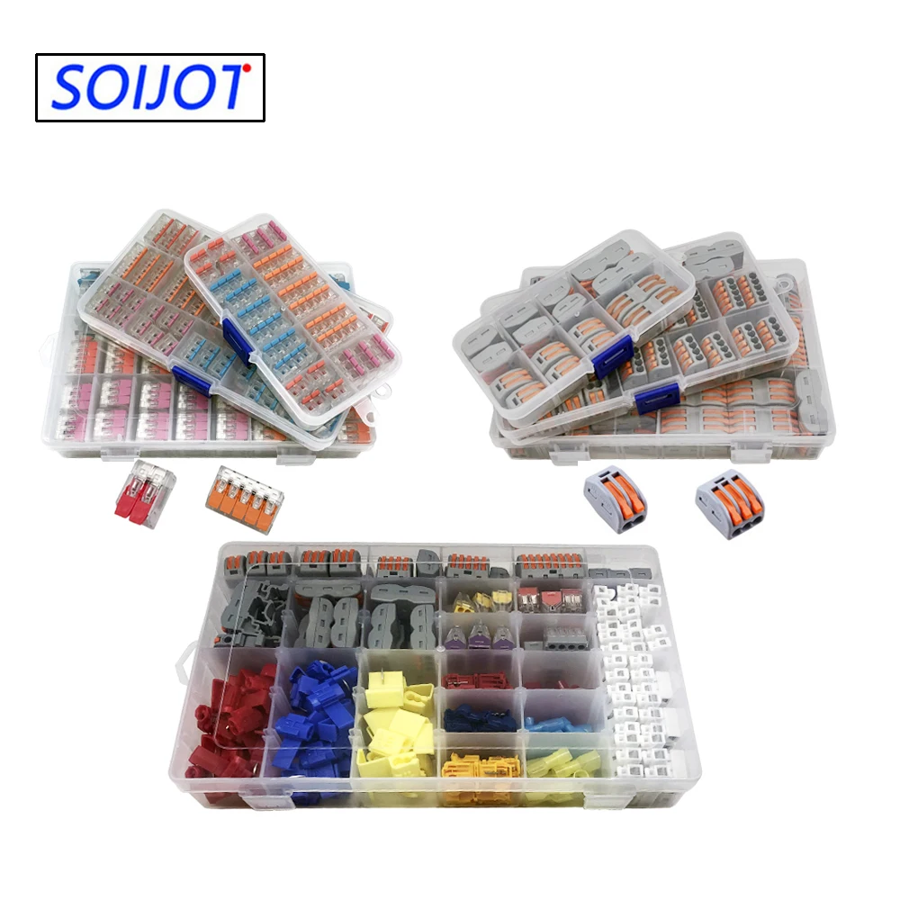 Набор соединителей для проводов универсальная компактная Клеммная колодка