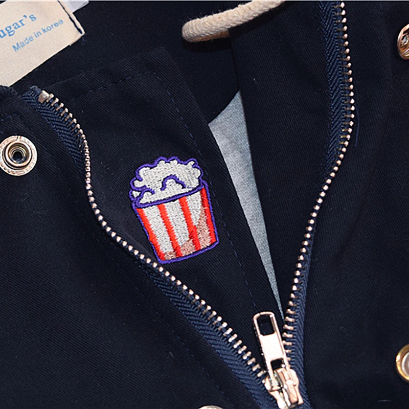 Повседневная Свободная Женская зимняя новая хлопковая куртка с вышивкой Милая