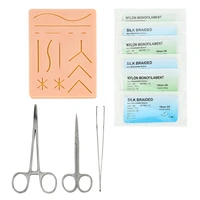 suture training kitskin operate suture practice model training pad needle scissors tool kit teaching equipment