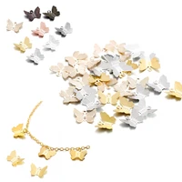 metal gold butterfly charms pendants jewelry findings supplies for necklace bracelet jewelry making and crafting