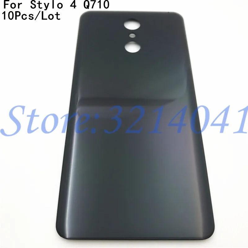 

10 шт./лот для LG Stylo 4 Q710 Q710CS Q710MS Крышка батарейного отсека задняя крышка корпус с логотипом