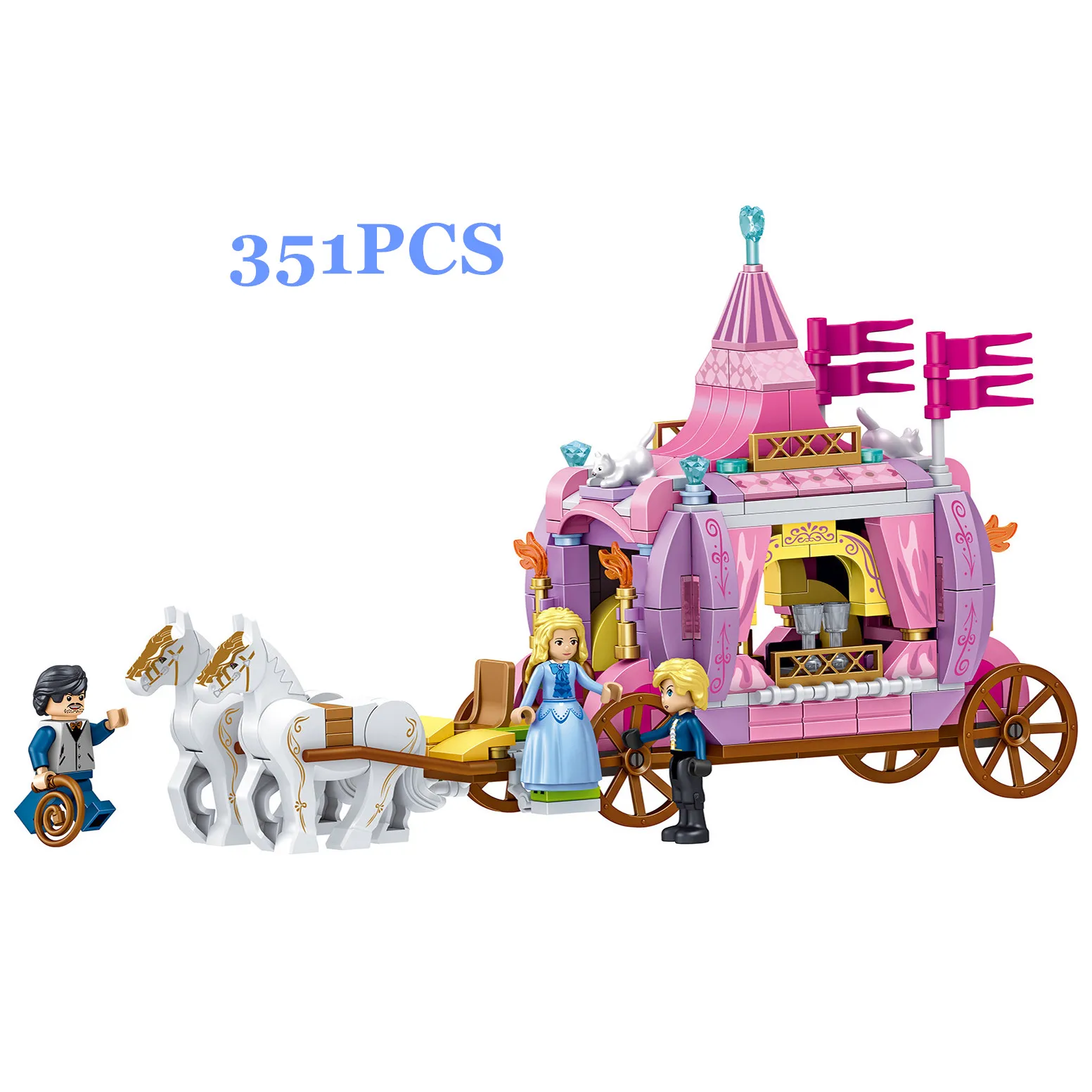 Роскошный романтический Замок принцессы строительные блоки игрушки для девочек