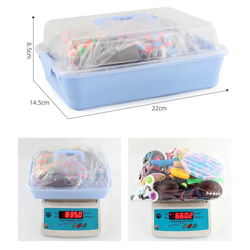 

28 Pack Fidget Toys Set Anti Stress Pack Strings Marble Relief Gift Adults Children Antistress Relief Figet Box