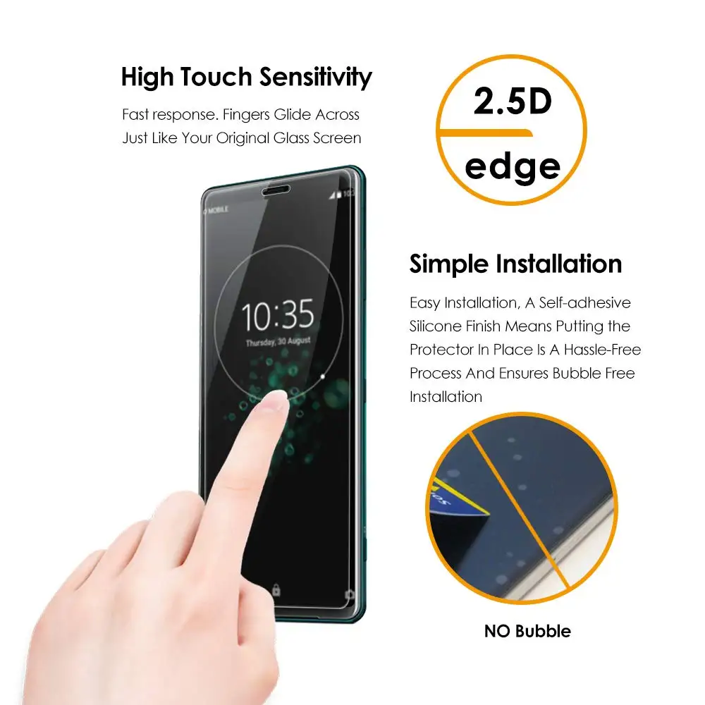 9H 2.5D Tempered Glass for SONY Xperia 1 X1 XZ4 Phone Screen Protector ACE Compact Mini Protective Film | Мобильные телефоны и