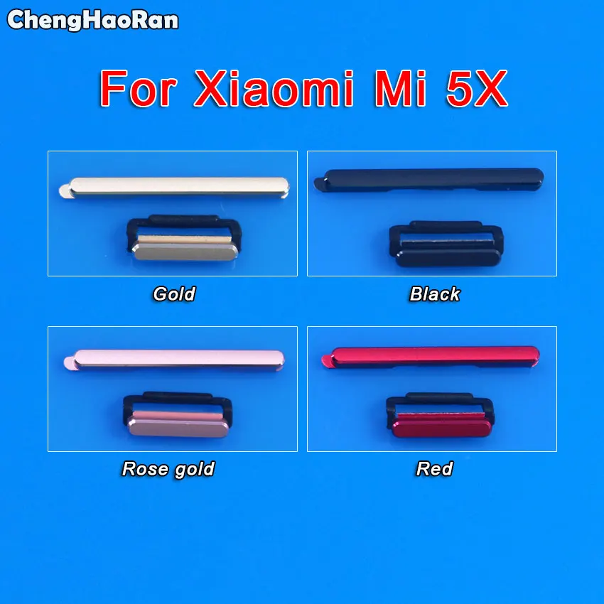 ChengHaoRan кнопка регулировки громкости для Xiaomi Mi 4 5 5S 5X 6X M4 M5 M5s сменные боковые кнопки