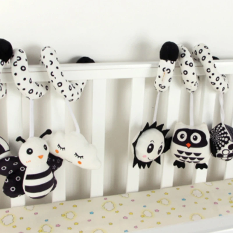 

Мягкие плюшевые детские погремушки с колокольчиком, для новорожденных, для коляски, погремушки для мобильных детей, Интерактивная подвесна...