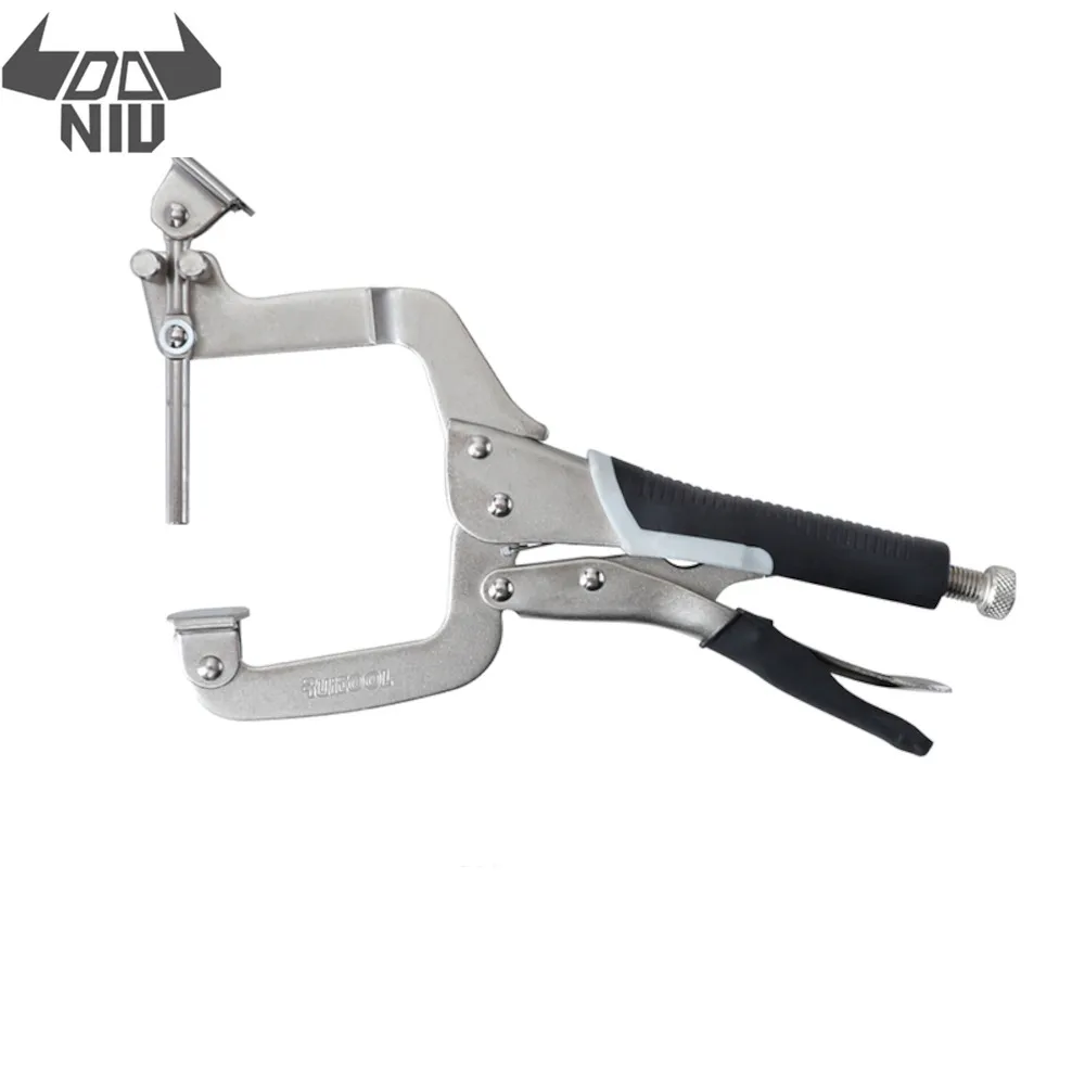 

12 дюймов C зажим двойного назначения, прямоугольный разъем (под углом 90 градусов), металлический зажим для фиксации плоскогубцы локатор для ...