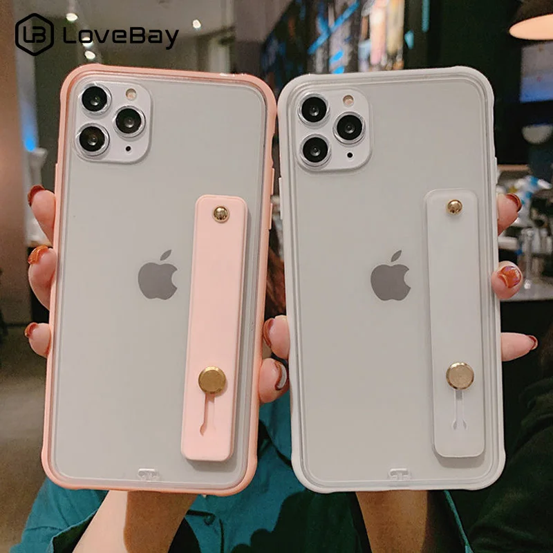 Lovebay чехол конфетного цвета наручный ремешок к чехлу для iPhone 11 Pro X XR XS макс 7 8 6 6s Plus