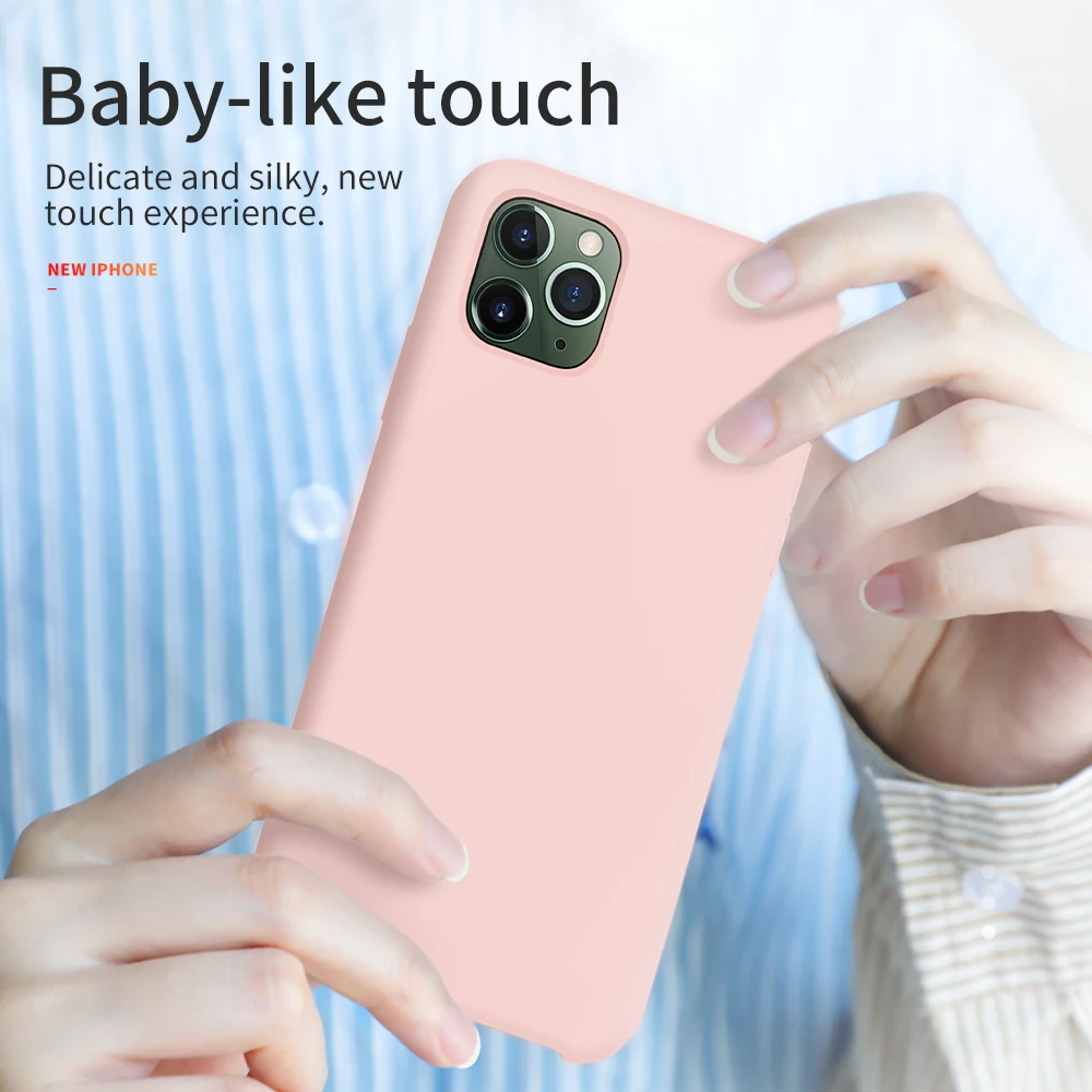 Оригинальный жидкий силиконовый чехол HOCO для iPhone 11 pro max 2019 поглощающий удар