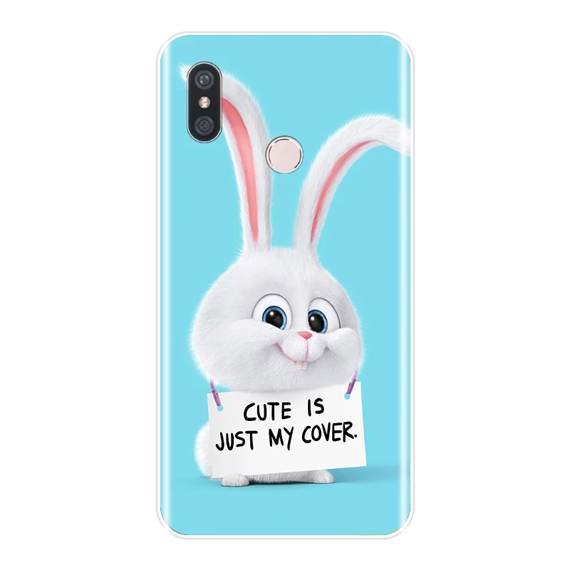 Мягкий силиконовый чехол из ТПУ для телефона Xiaomi Mi Max Note 1 2 3 с милыми животными Mix 2S