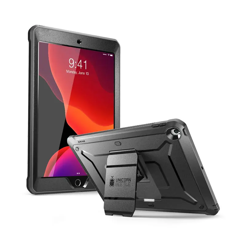 Black SUP чехол для iPad 10,2 Чехол 7 поколения( выпуска) UB PRO полный корпус прочный Чехол со встроенной защитной пленкой и подставкой - Цвет: Black