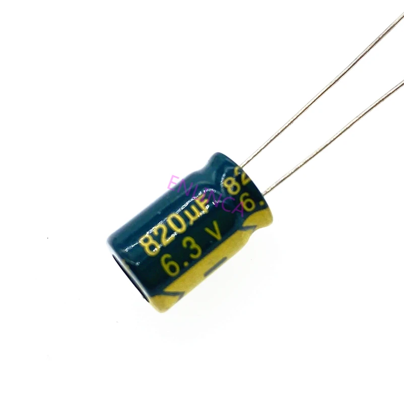 

12pcs/lot 6.3V 820UF 8*12 Low ESR / Impedance high frequency aluminum electrolytic capacitor 820UF 6.3V820UF 20%