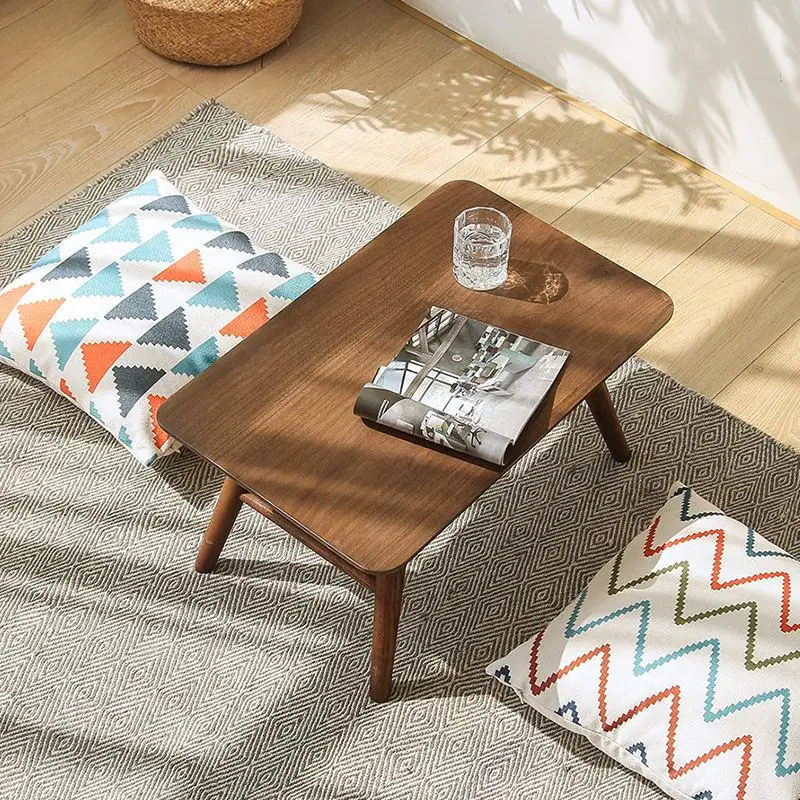 2000 скандинавский черный ореховый залив журнальный столик для спальни