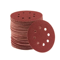 10pcs 5 inch 125mm round sandpaper eight hole disk sand sheets grit 60 2000 hook and loop sanding disc polish