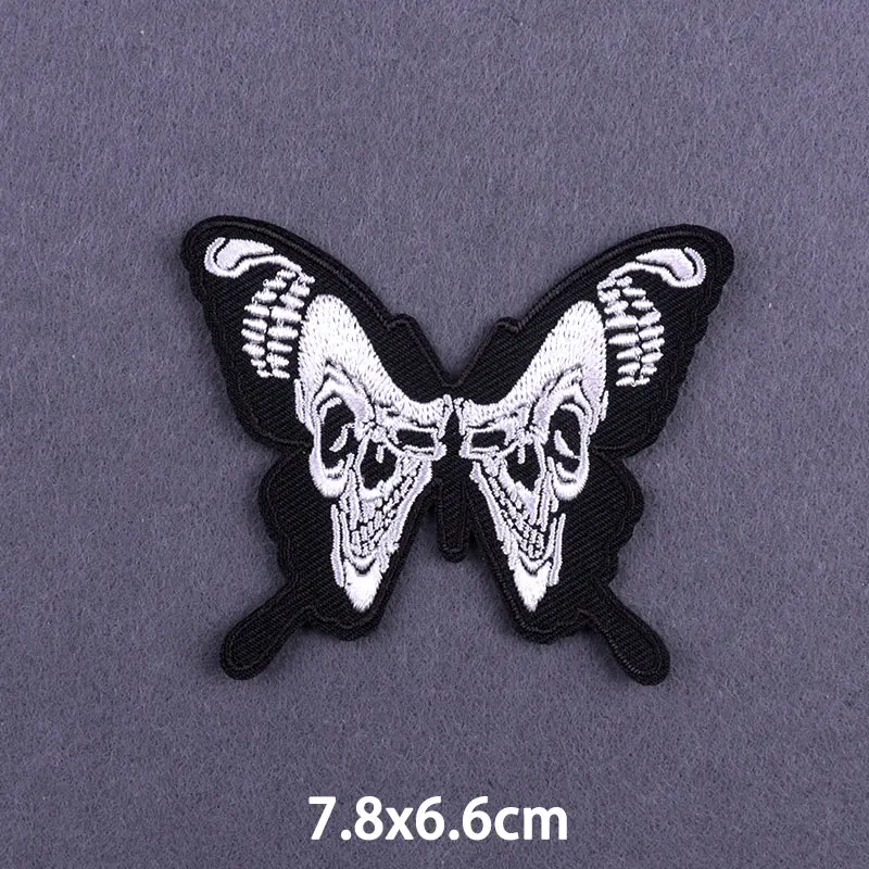 Наклейки в стиле панк с ядом виде бутылки черепом вышитые нашивки котом-убийцей