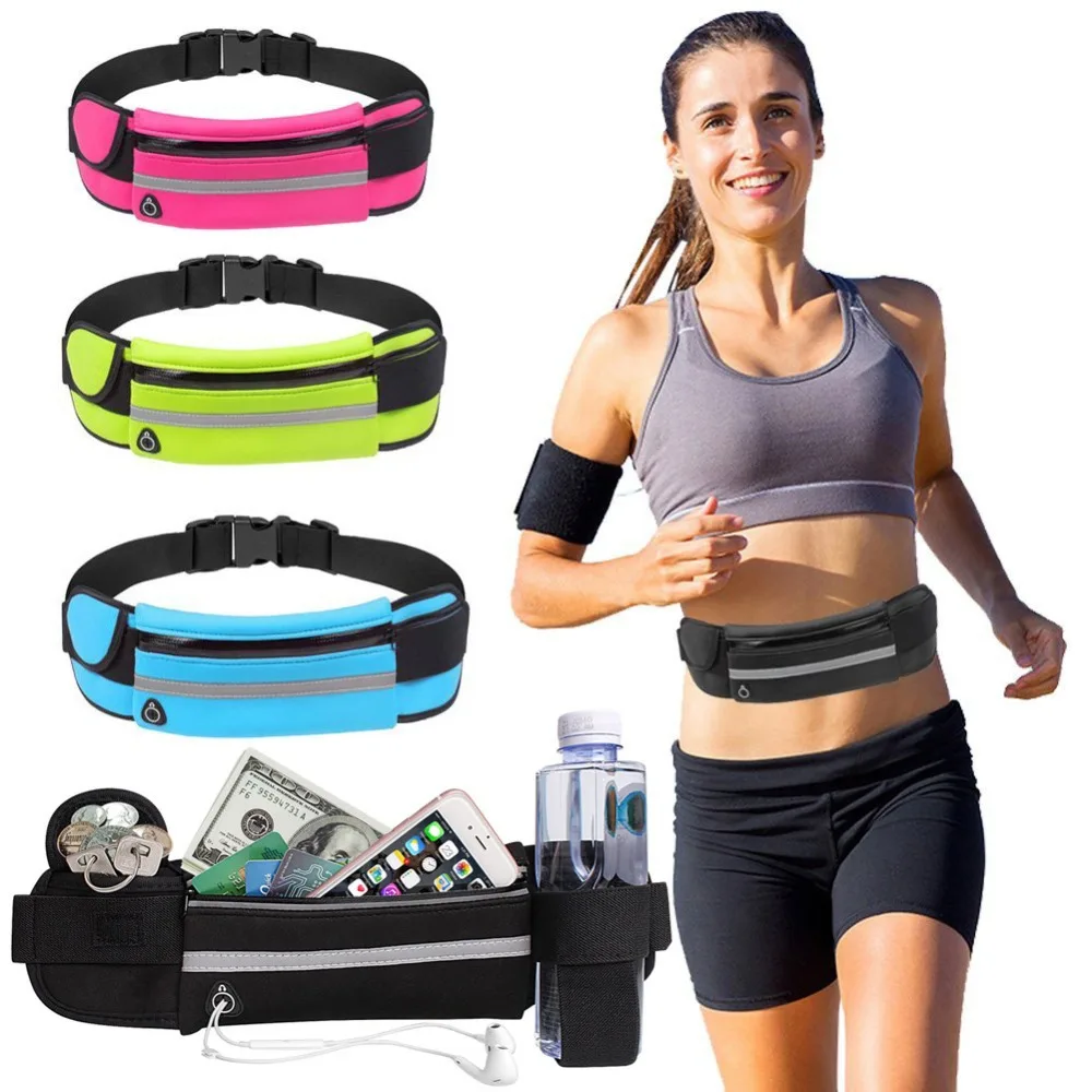 

Waist Bag Belt Bag Running Waist Bag Sports Portable Gym Bag Hold Water Cycling Phone bag Waterproof Women running belt