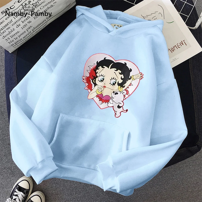 

Plus Size sweatshirt Women Summer 2021 Spring Oversized Cute Print hoodie Cute Hip hop Kawaii Harajuku womens tops clothes