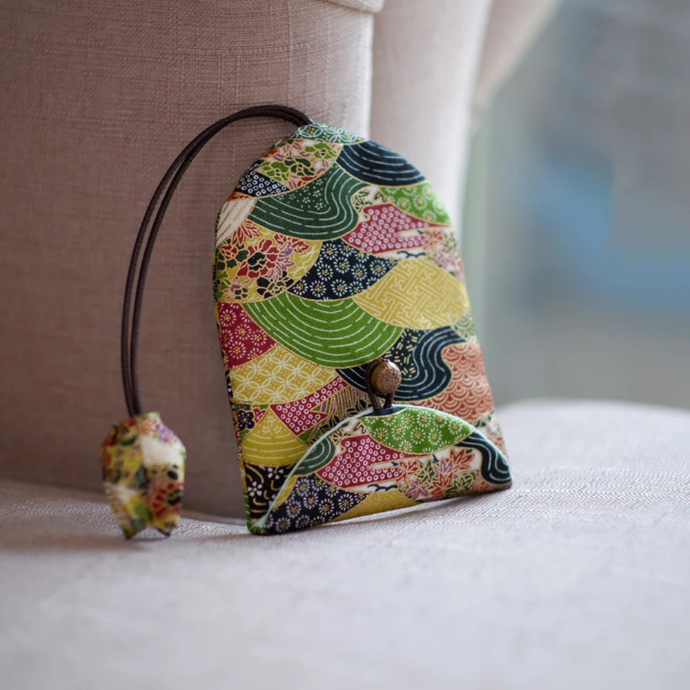 Женская тканевая монетница уникального цветочного дизайна сумка для