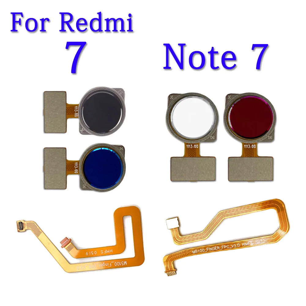 

Original For Xiaomi Redmi Note 7 Plus Prime Pro Home Button Back Touch ID Scanner Fingerprint Sensor Flex Cable Ribbon