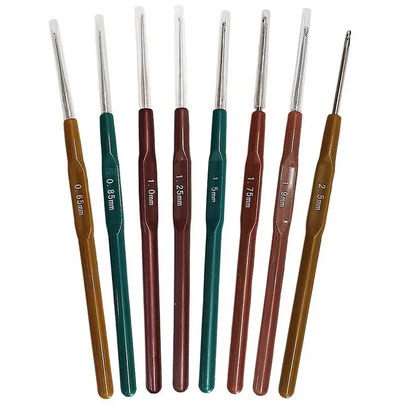 

8pcs Lace Crochet Hook Set Knitting Needles Yarn Hook Needles for Sweaters Scarves Weaving Sewing Craft Tool