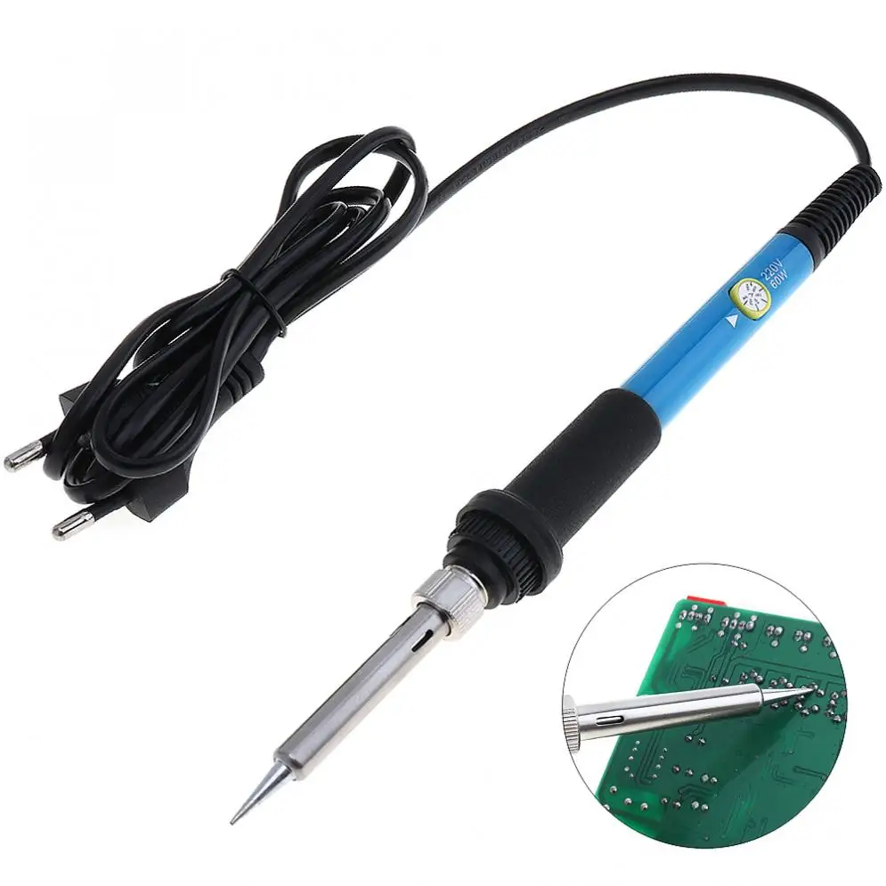 

Электрический паяльник 60 Вт, паяльная пушка с регулируемой температурой, ручные инструменты для ремонта, с вилкой для США/ЕС, для электрической сварки