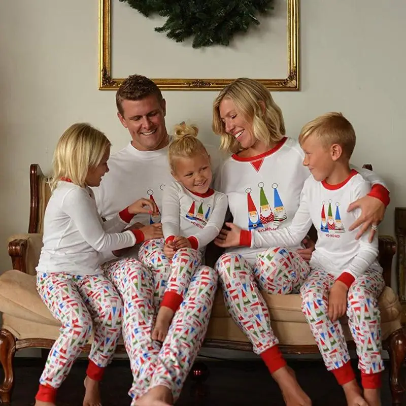 Рождественская Пижама с героями мультфильмов для родителей и детей комплекты