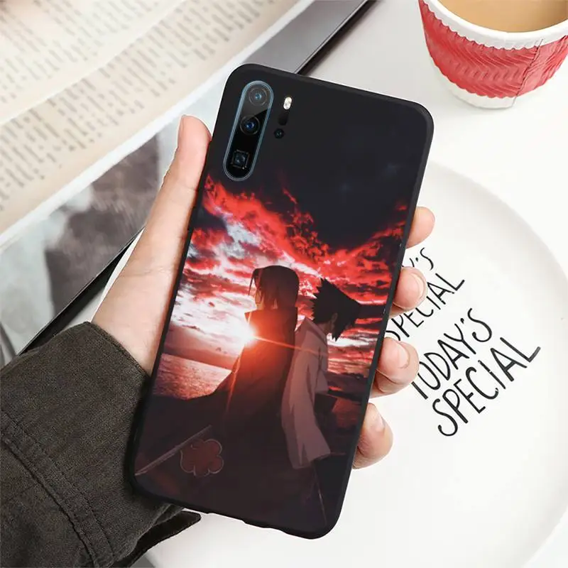 

Hot anime Naruto Sasuke Phone Case For Huawei P20 P30 P40 lite Pro P Smart 2019