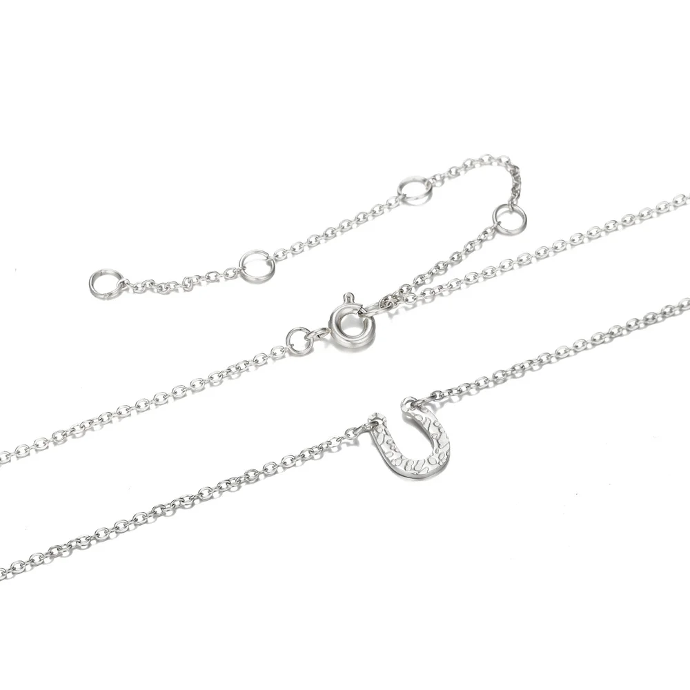 Женское золотое ожерелье из нержавеющей стали u-образная подвеска массивное