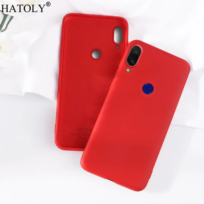 For Xiaomi Redmi 7A Case Cover for Xiaomi Redmi 7A Phone Case Soft Rubber Shell Fundas Liquid Silicone Case For Xiaomi Redmi 7A