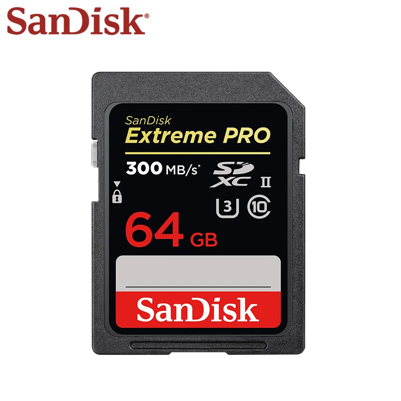 Двойной Флеш накопитель SanDisk Extreme Pro SD карта 32 ГБ 64 128 Высокое Скорость UHS II Камера U3