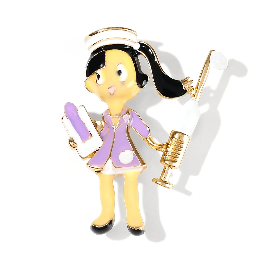 WYBU Новейшие красочные броши для медсестры девушек женщин больниц доктора иглы