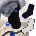 2 шт., спортивные хлопковые носки с вышивкой