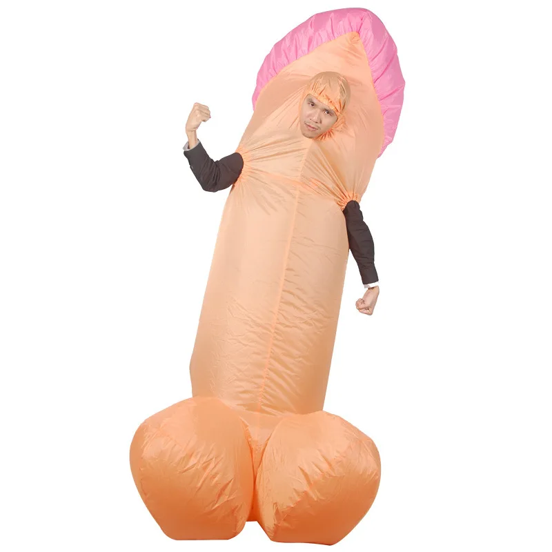 

Sexy Inflatable Toys Penis Cock Costume for Adult Halloween Wedding Club Bachelor Party Funny Fancy Dress Suit Cosplay Outfit