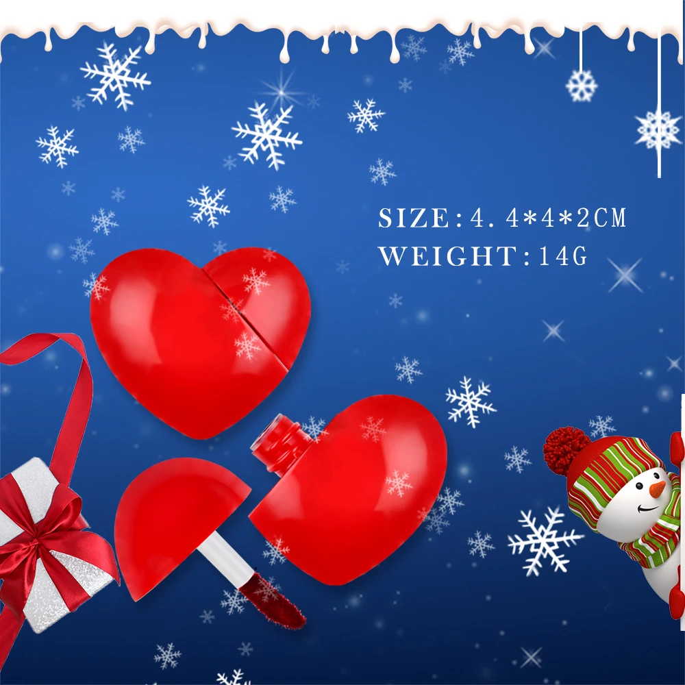 6 видов цветов водостойкая жидкая губная помада матовый макияж красное сердце