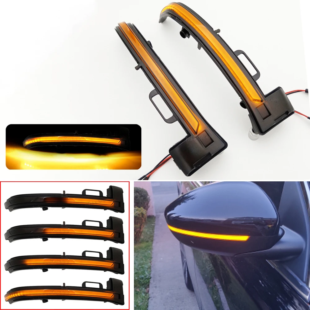 Flowing Flashing Mirror Indicator Blinker Lamps LED Dynamic Turn Signal Light For Peugeot 308 II SW 2013 2014 2015-2018 2019