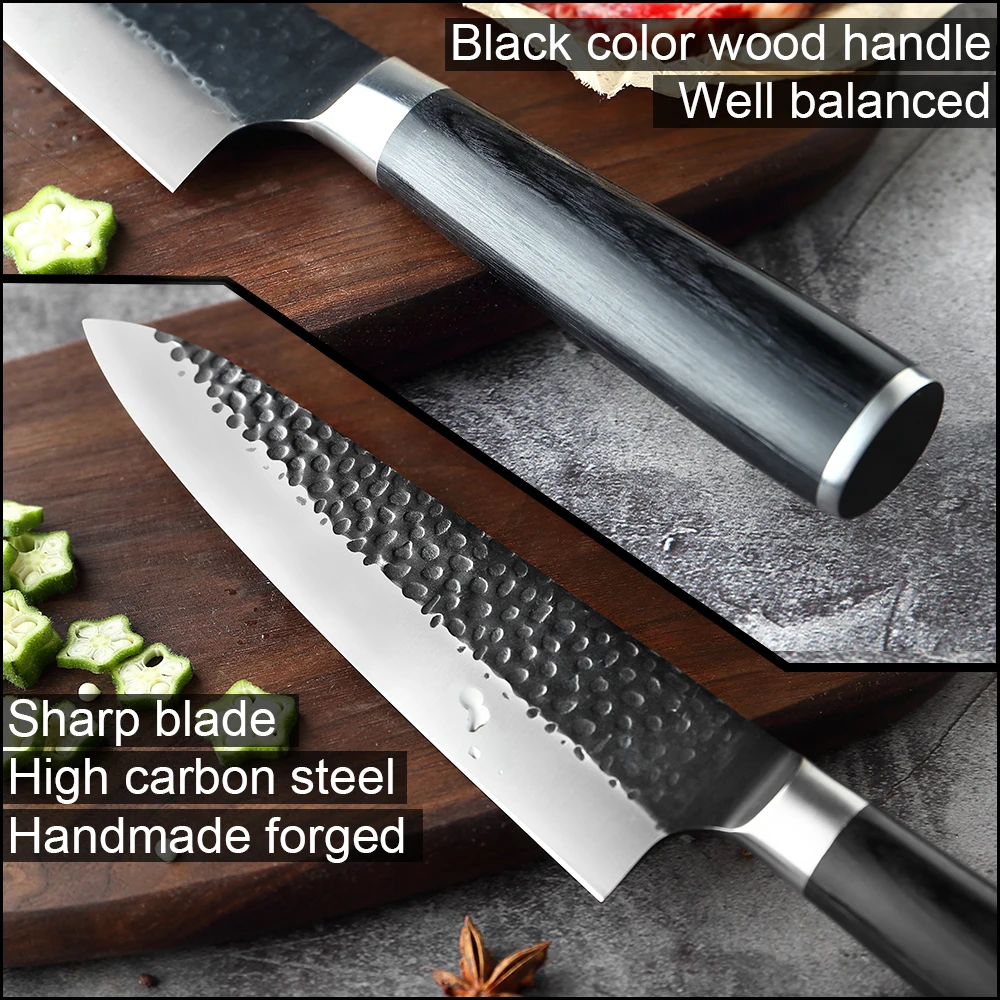 Поварской нож XITUO из высокоуглеродистой стали японская Ручная ковка