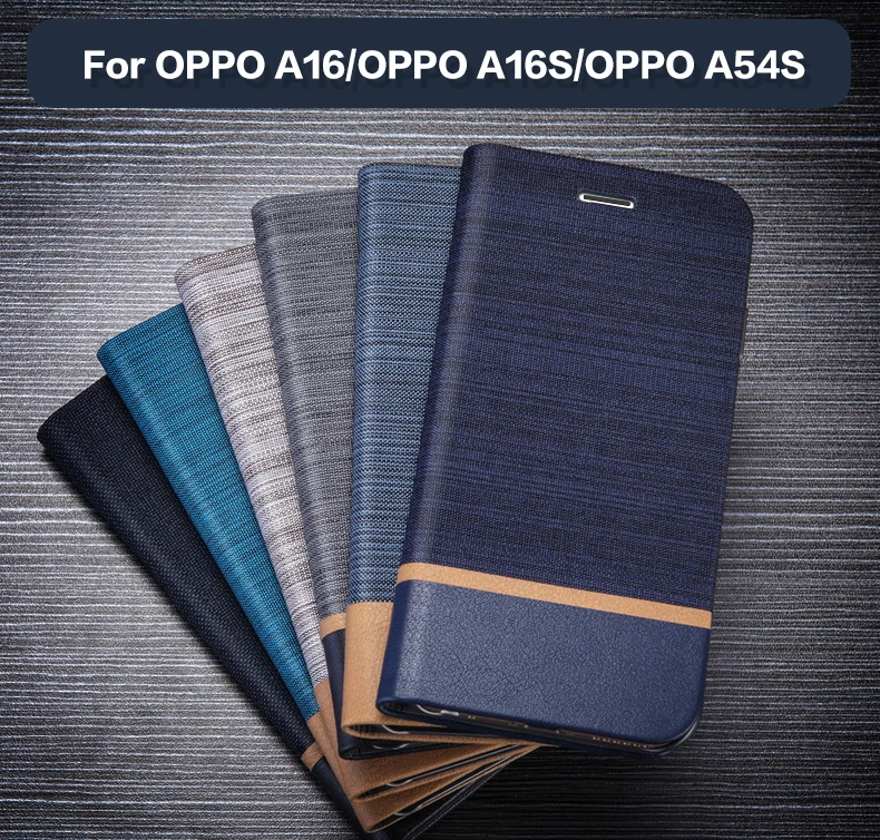 

PU Leather Wallet Case For OPPO A16 Business Phone Case For OPPO A16S OPPO A54S Book Case Soft Silicone Back Cover