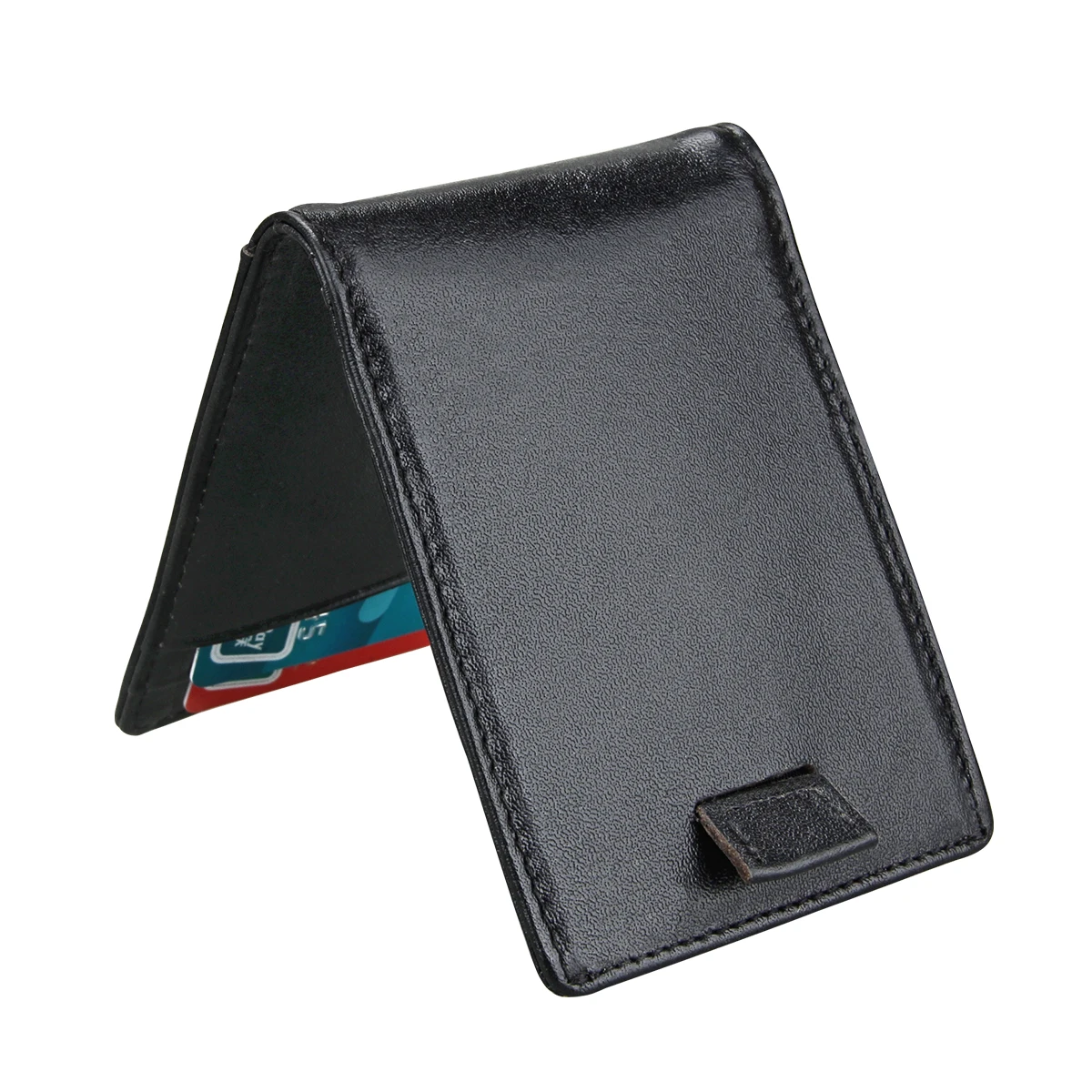 Зажим для денег мужчин и женщин роскошный натуральная кожа RFID Блокировка