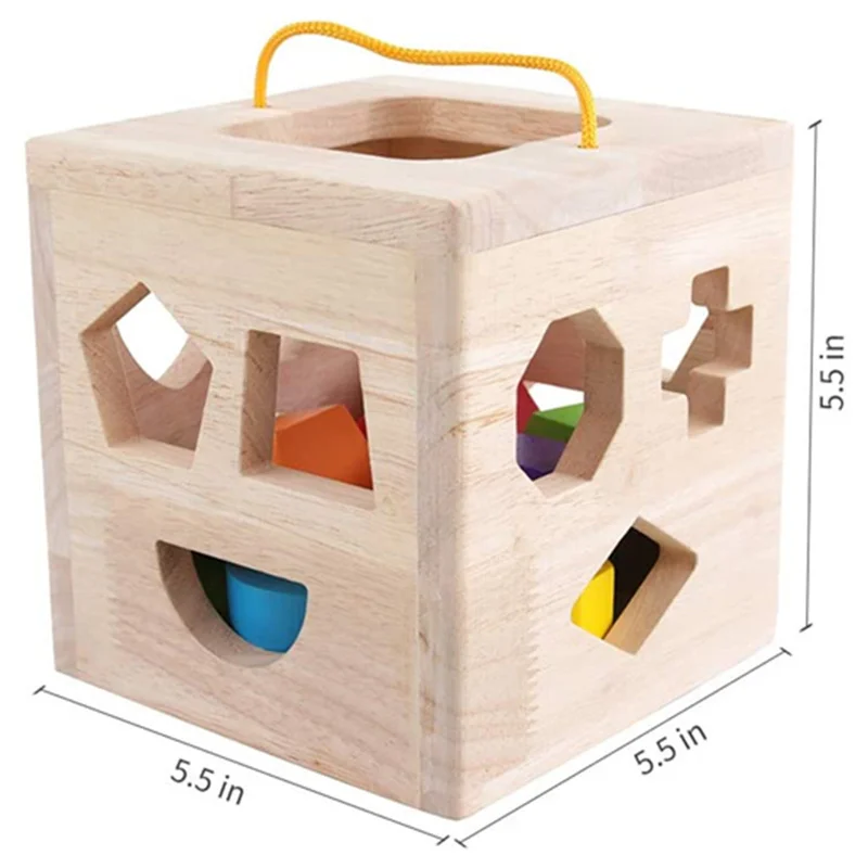 

GEMEM Shape Building Blocks Sorter Toy 12 Style Geometry Learning Matching Sorting Gifts Didactic Classic Toys for Toddlers Baby