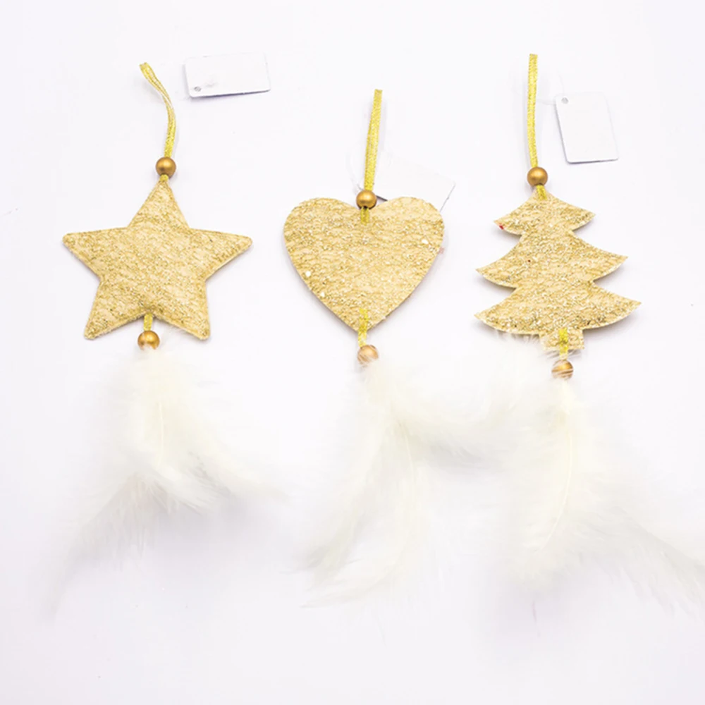 Симпатичные Подвески в форме пятиконечной звезды на рождественскую елку