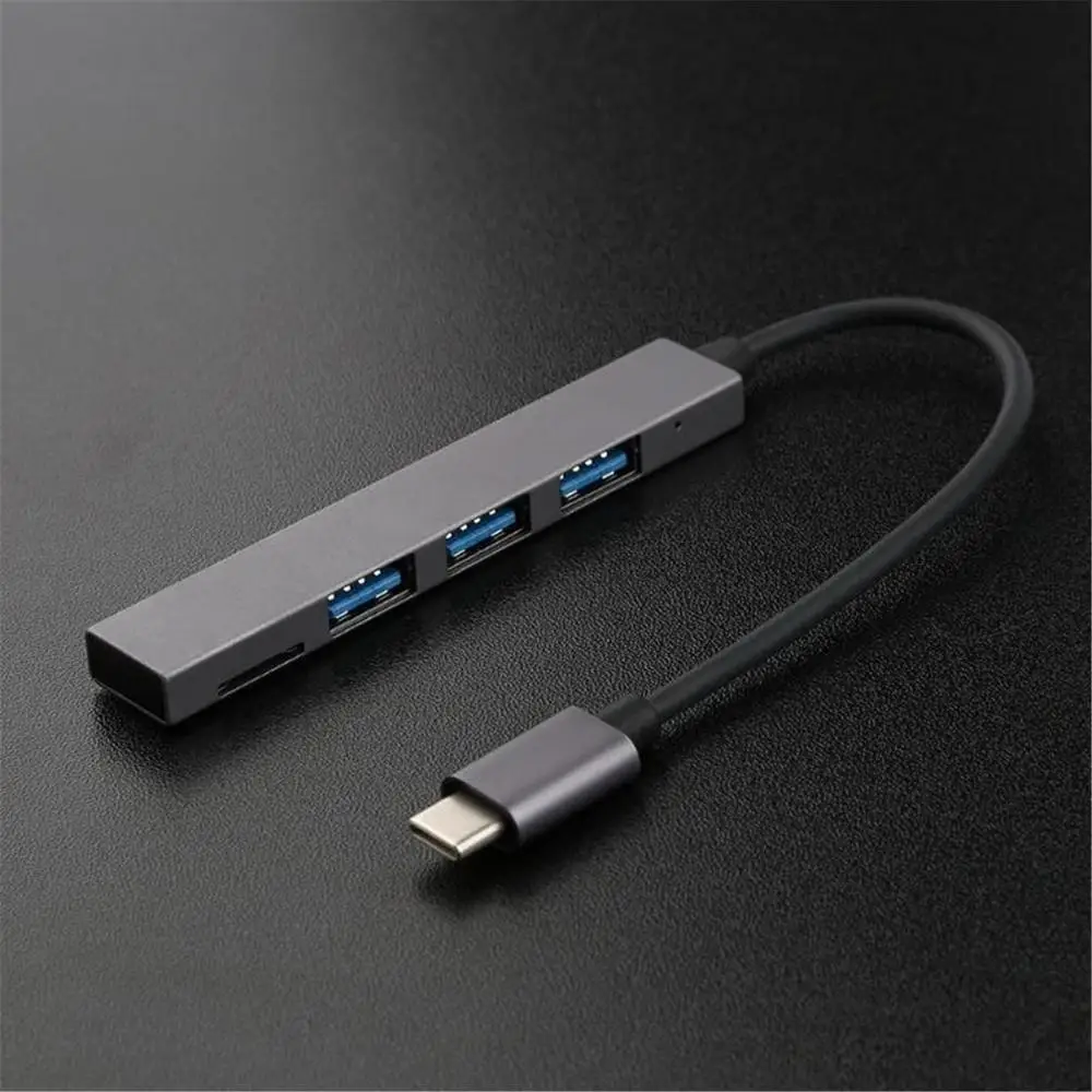 

4 in 1 USB 3.1 Type-C Hub To USB 3.0 Magnesium Alloy Hub with TF Reader Slot 3 Port for MacBook Pro/Air