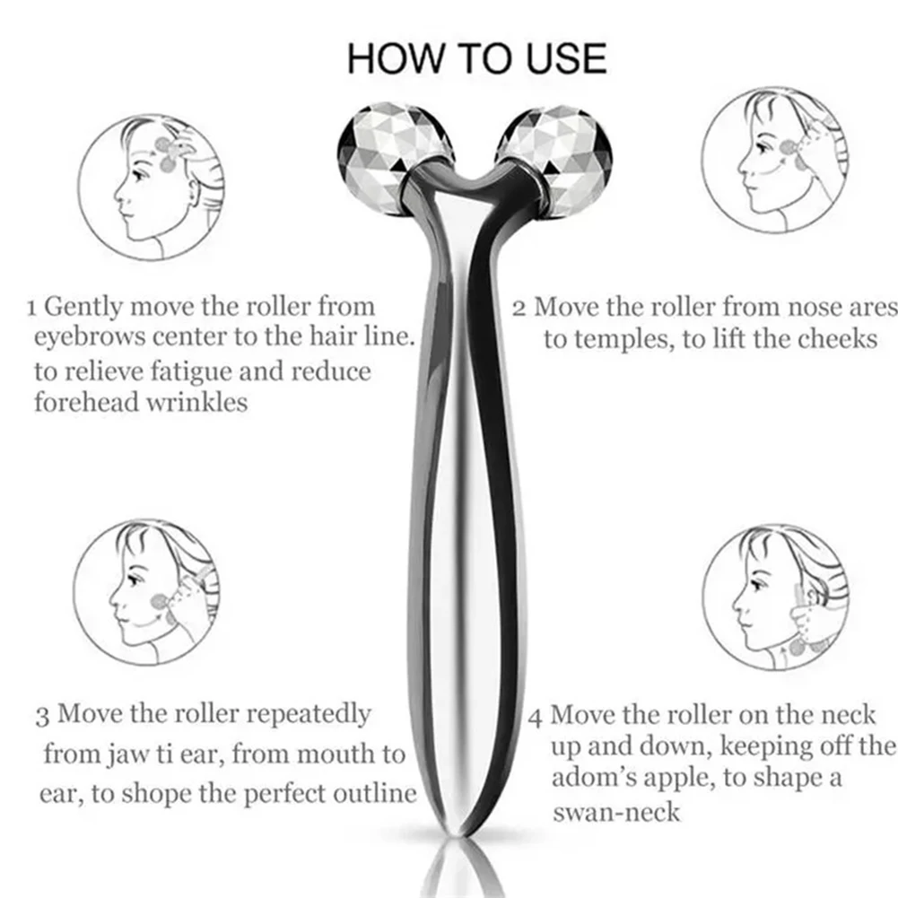 

Face Massager Roller Face Lifting Skin Tightening Roller Anti-Wrinkles Massage Roller for Face Nose