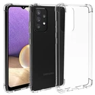 Противоударный чехол для телефона Samsung Galaxy M32 M22 F22 A03S A02S EU A22 A32 A52 A72 4G 5G, прозрачный силиконовый чехол