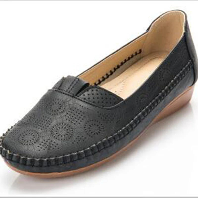 Весенняя женская обувь новые легкие туфли для пожилых людей отдыха на плоской