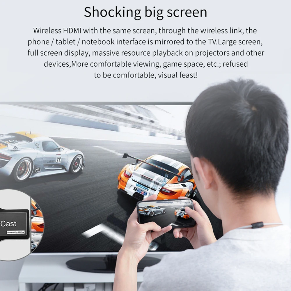 Anycast M2 Plus Ezcast Miracast 1080P ТВ-приставка Wifi Дисплей приемник ключ экран Sharer для