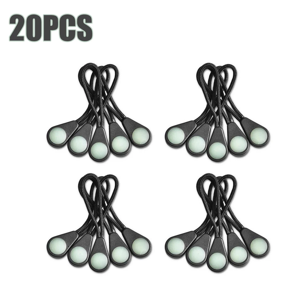 10/20 штук Ультра яркая подсветка с светится в темноте ночи застежки молнии