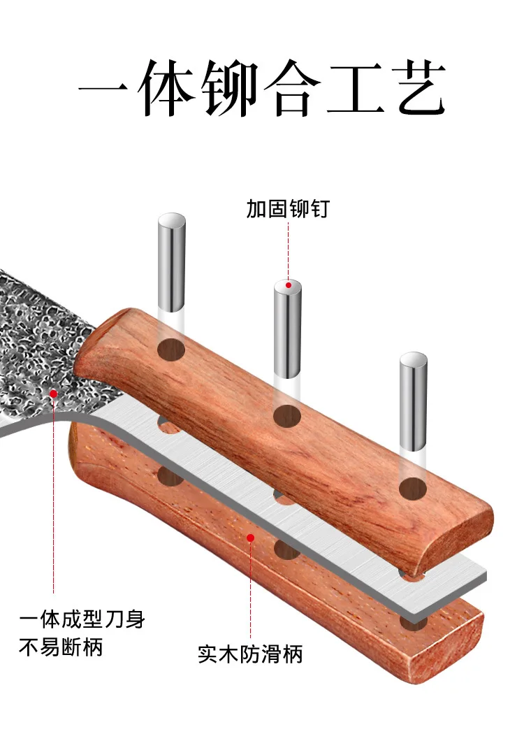 Кованый кухонный нож ручной работы столовые приборы китайские кухонные ножи