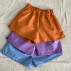 Женские байкерские шорты Shintimes, Осенние широкие шорты из искусственной кожи с эластичным поясом и высокой талией, винтажная Женская одежда с карманами, 2022