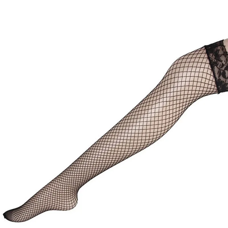 5 Colors Sexy Women'Stocking Lace Top Stay Up Thigh High Stockings Hosiery Hollow Out Mesh Nets Fishnet Pantyhose | Тематическая