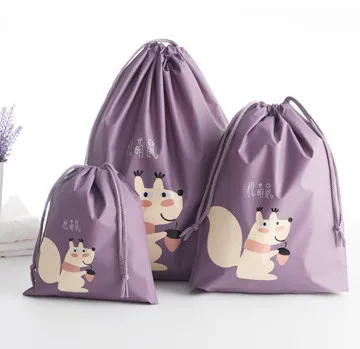 Сумка для хранения с милыми животными водонепроницаемая дорожная сумка одежды